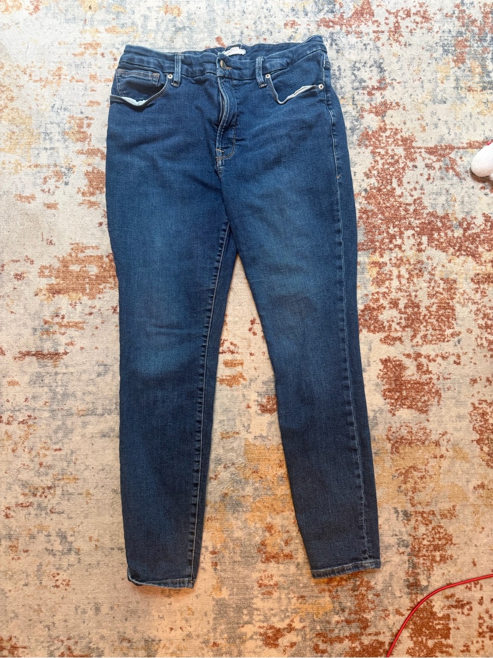 Good American Dark Blue Skinny Jeans Size 14